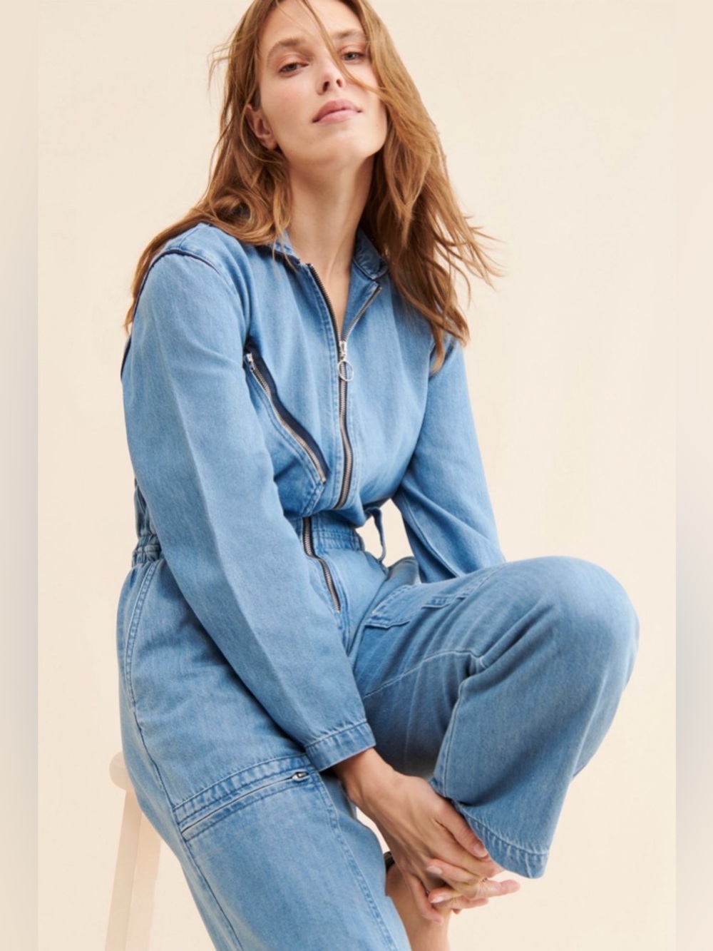 Anthropologie Seventy + Mochi Amelia Denim Coveralls | Size M